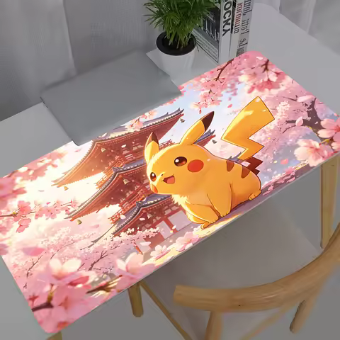 Mouse Pad Gaming Pokemon Pikachu Large Dywan Gamer Keyboard Desk Mat Table New Carpet Mousepad XXL 9