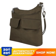 Travelon Anti-Theft Classic Multi-pocket Chocolate Crossbody Bag