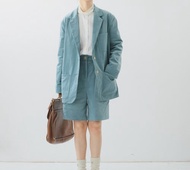 【燈芯絨】法式復古/候麥電影風西裝外套