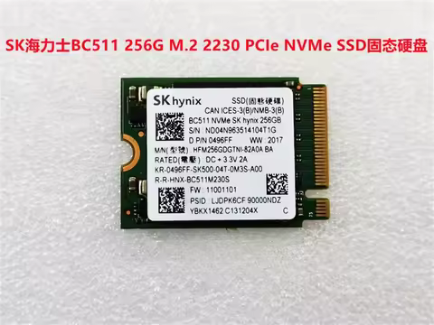 FOR Dell Computer SK Hynix BC501/BC511 BC711 128G 256G 512G M.2 2230 PCIe NVMe SSD Solid State Drive