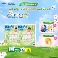 Molfix Diapers Pants XXXl 20-35 kg Pack of 22+6 pieces