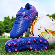 Professional Indoor Turf Soccer Shoes Kid New Design Green Children Football Sneakers Hook-loop Futs