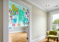 步步高升門簾 不含伸縮桿