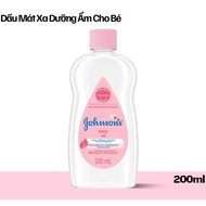 Johnson's baby oil pink moisturizing massage oil 200ml - barcode 60321