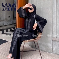 viral abaya turkey hitam gamis dress maxi arab saudi bordir turki