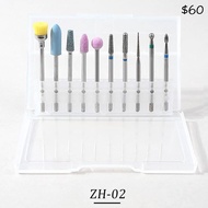 指甲打磨機用合金鎢鋼美甲打磨頭去死皮拋光磨頭 nail file machines pedicure grinding head rotary drill bit