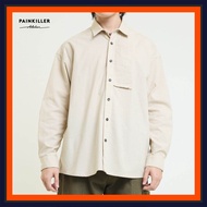 (PAINKILLER) TUX LS SHIRT / เสื้อ เสื้อเชิ้ตผู้ชาย เสื้อแขนยาวชาย เสื้อผ้าผู้ชาย แฟชั่นผู้ชาย เพนคิล