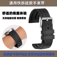 Dây Đeo Đồng Hồ Thể Thao Silicon Nam Casio Red Bull Racing EFS500 EF540 22mm Phụ Kiện Khóa Bướm Cho 