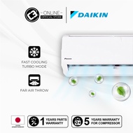 (WEST) Daikin FTV Series (1.5HP) Aircond - Non Inverter Wall Mounted (R32) Air Conditioner