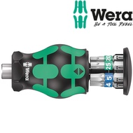 Dụng cụ mở vít Wera 05008875001 Kraftform Kompakt Stubby magazine 3 gồm 6 cái hoa thị và lục giác
