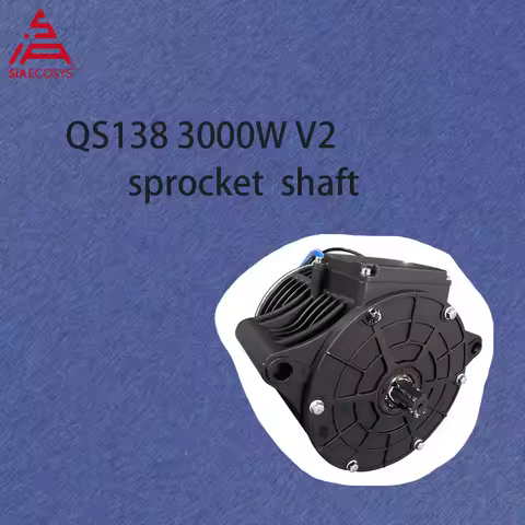QS Motor QS138 3000W V2 Mid Drive Motor 6000W Max Continous 72V100KPH With Sprocket Design