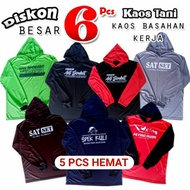 5 Pcs Long Sleeve Wet Work T-Shirts/ Farmer T-Shirts / Building T-Shirts Project T-Shirts