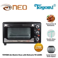 TOYOMI 25L Electric Oven with Rotisserie TO 2311RC Convection Oven
