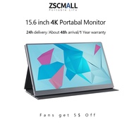 [🔥4K UHD🔥] ZSCMALL Portable Monitor 15.6 Inch UltraSlim 4K UHD IPS with Leather Case for PS4/5/Xbox/Nintendo Switch
