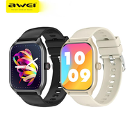 SM Awei H21 Smartwatch Original 2.01inch Full Touch Screen 100+ Sports Watch with Wireless Charging