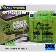 ❁KAGE GREEN GEL BATTERY KG5AL; KGZ5S; KG3L,BATTERY FOR,MIO SPORTY, MIO SOUL, MIO, AEROX