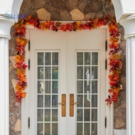 (DL) Artificial Maple Leaf Garland Fake Maple Leaf Garland 170cm Autumn Maple Leaf Garland Artificia