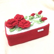 Sarung Kotak Tisu Kait / Crochet Tissue Box Cover / Barang kait / Handmade / Tisu Facemask