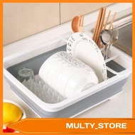 iGOZO Collapsible Dish Drainer Home Kitchen Pinggan Mangkuk Rumah Dapur Kering Singki Sink