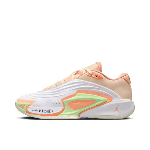 Jordan Luka 3 PF Men's Basketball Shoes, Lightweight, Cushioned Support Sneakers, White/Orange