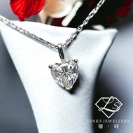 ［Real Moissanite］Can Pass Diamond Test 18K Gold Heart-Shaped Necklace Pendant MNG056 Moissanite Neck