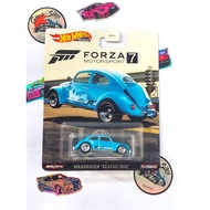 HOT WHEELS PREMIUM VOLKSWAGEN CLASSIC BUG FORZA MOTORSPORT 7biru FREE PROTECTOR