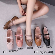 [GF] GF-8 NEW KOREAN FASHION DESIGN GLOSSY LEATHER SHOES FLAT DOLLSHOES FOR WOMEN