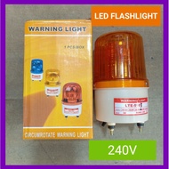 4" 240V LED WARNING LIGHT -YELLOW BLUE RED / BLINKERS LIGHT / FLASHLIGHT / REVOLVING LIGHT / EMERGEN
