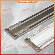 SF Customizable Curtain Rail/Rod Aluminum Alloy Curtain Rod Curtain Ultra-Thin Track Double Track Mi