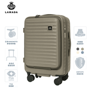 LAMADA2代-SCL8605  20"/26"/28" 燻木棕 前揭日本HINOMOTO剎車輪行李箱