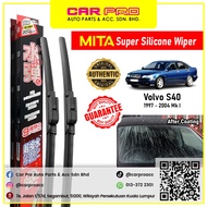 Volvo S40 1997 - 2004 Mk I 1 Pair MITA SILICONE COATING Aero Front Wiper Blade TWIN Set 21'' & 20''