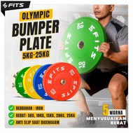 FITS Olympic Bumper Plate 5kg Weight Rubber