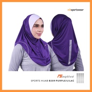 [CLEARANCE SALE] Raqtive Sports Hijab B209 Purple/Lilac Tudung Sukan