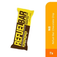 N8 REFUEL ENERGY REAL BAR 1's - Double Choc Chip for Sports Energy Bar, Protein Snack, Energy Booste