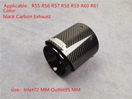 FGTRE 1ชิ้นปลายท่อไอเสียคาร์บอนคุณภาพสูงสำหรับ MINI Cooper S R55 R56 R57 R58 R59 R60 R61 F54 F56 F57