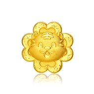FB8 CHOW TAI FOOK 999 Pure Gold Charm - Zodiac Tiger Collection [Clover Flower] R28837