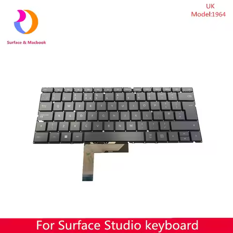Original New For Microsoft Surface Studio 1964 Keyboard UK Gray