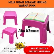 Pink Plastic Quran Study Table Lekar Al-Quran Study Table Pink Quran Study Table