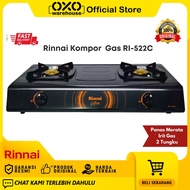 Rinnai Kompor Gas RI-522C 2 Tungku Garansi Resmi