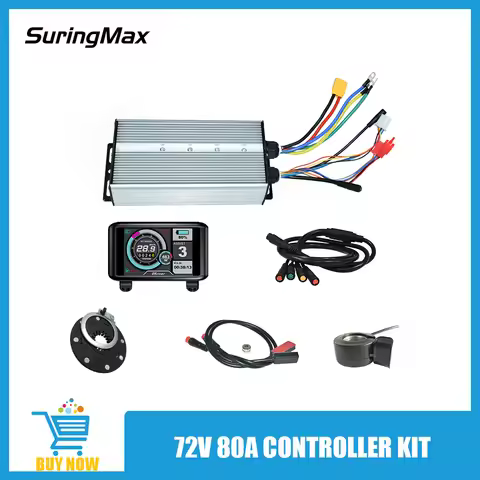 Waterproof Electric Bicycle Conversion Parts, 72V, 80A Controller, Square Wave, LCD Display, 3000W M