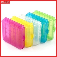 BAIHE 4 AA AAA Organizer Rechargeable Battery Container Plastic Battery Holder Storage