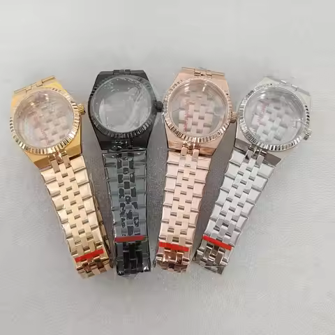 36mm Lady-Land Woman's Watch Case Fit 30mm Honeycomb Dial For Seiko Oyster Perpetual Dweller NH35 Au