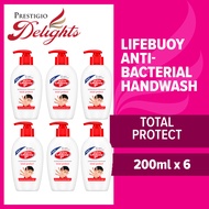 Lifebuoy Anti-Bacterial Hand Wash 200ml Bundle of 6