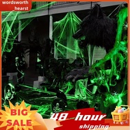 Spider Web  Fake Spider White Stretch Spider Web Halloween Indoor Horror Decoration Props