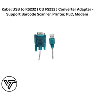 USB to RS232 Cable (CU RS232) Converter Adapter - Support Barcode Scanner, Printer, PLC, Modem
