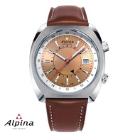 Alpina Startimer Pilot Heritage GMT Salmon (Dispomatic Reissue) Swiss Automatic Multiple Time Zone W