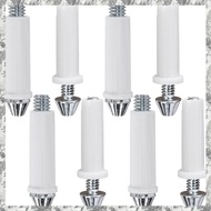 [I O J E] Bi-Fold Door Bottom Pivot Kit(3/8inch and 7/16inch), 8 Pcs 2 Size Folding Door Hardware Re