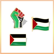 Palestine Flag Colour Fist Metal Badge Pin Badge Lapel Flag Badge-Free Palestine
