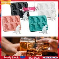 3D Monster Ice Cube Making Mold Fun Shape Cubed Ice Tray 6 Grid for Wine Drinks