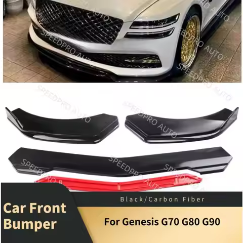 Car Front Bumper Lip For G-enesis G70 G80 G90 Lower Chin Diffuser Spoiler Splitter Body Kit Bumper L
